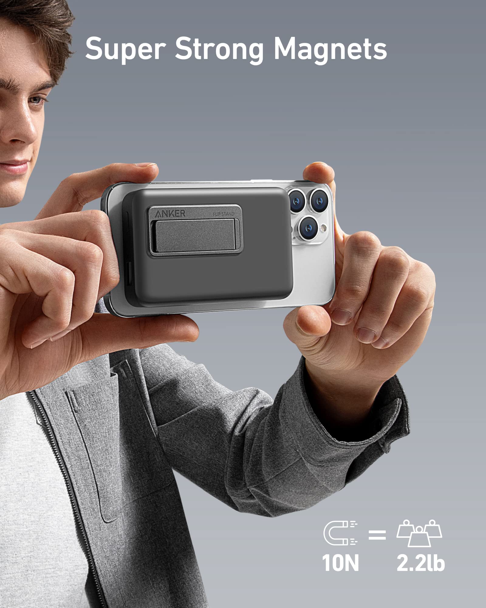 Foto 6 | Cargador Portátil Anker 633 Magnético De 10.000 Mah Con Soporte De 20 W - Venta Internacional.