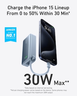 Foto 2 | Power Bank Anker Nano De 10 000 Mah Y 30 W Con Cable Usb-c Para Iphone - Venta Internacional.