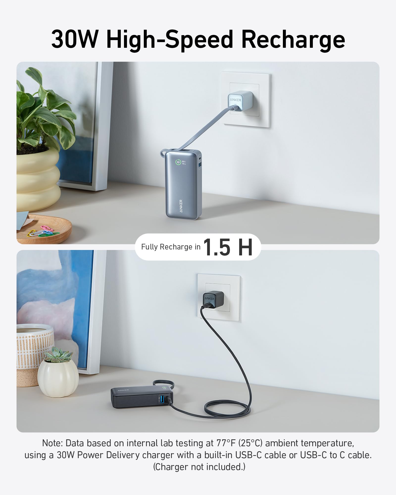 Foto 6 pulgar | Power Bank Anker Nano De 10 000 Mah Y 30 W Con Cable Usb-c Para Iphone - Venta Internacional.