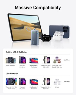 Foto 6 | Power Bank Anker Nano De 10 000 Mah Y 30 W Con Cable Usb-c Para Iphone - Venta Internacional.