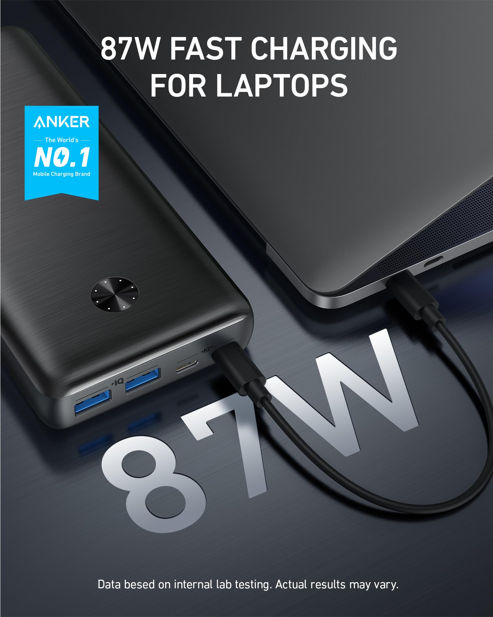 Foto 3 pulgar | Power Bank Anker Powercore 26k De 25.600 Mah Con Cargador Usb-c De 65 W - Venta Internacional.