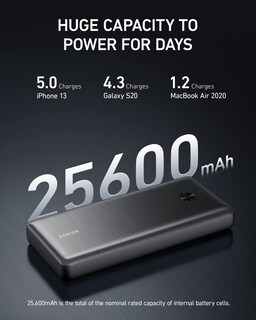 Foto 3 | Power Bank Anker Powercore 26k De 25.600 Mah Con Cargador Usb-c De 65 W - Venta Internacional.