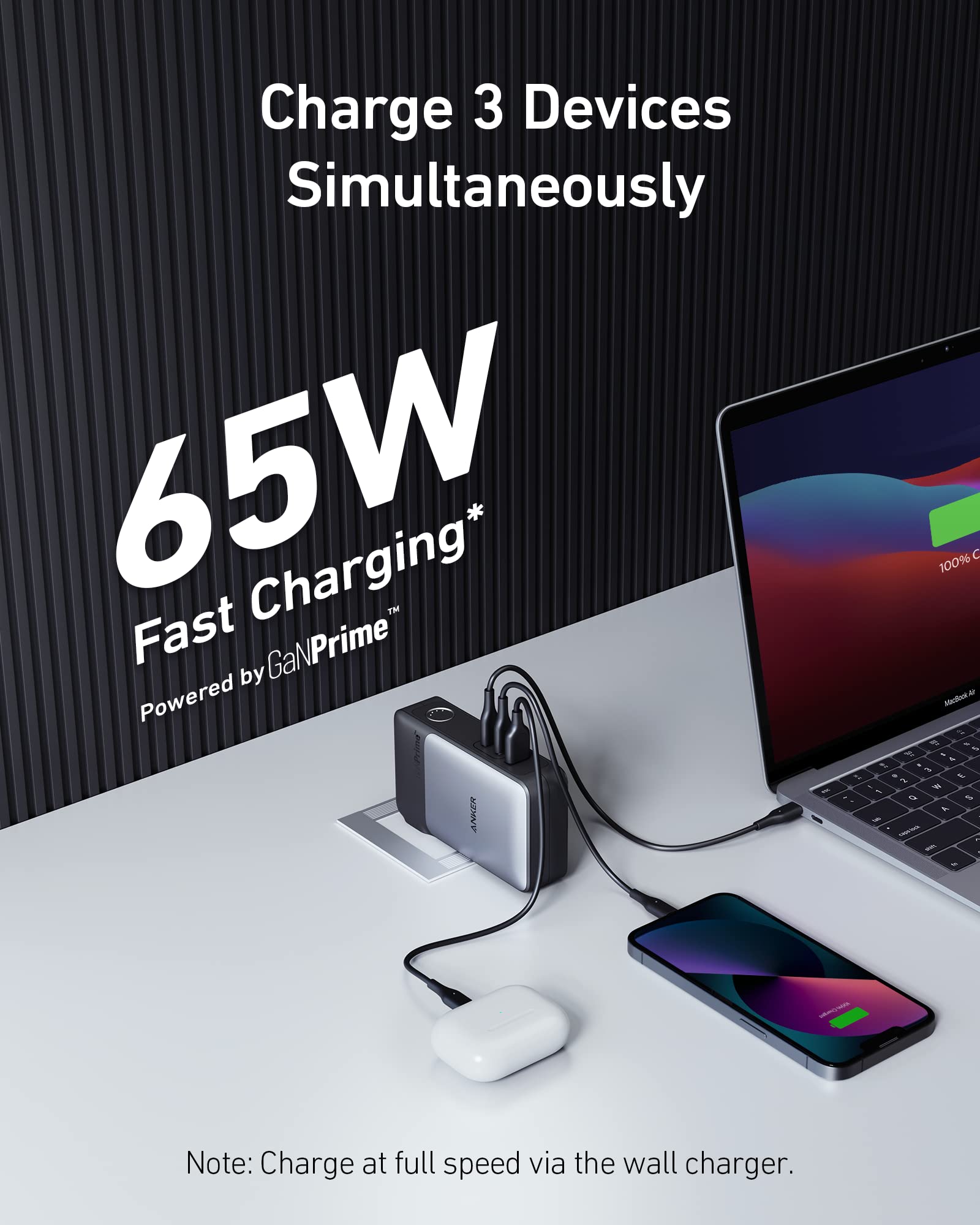 Foto 3 pulgar | Power Bank Anker Ganprime Usb-c De 10.000 Mah Y 30 W Con Cargador De 65 W - Venta Internacional.