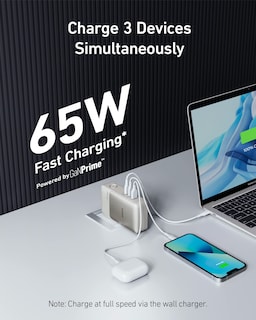 Foto 2 | Power Bank Anker Ganprime Usb-c De 10.000 Mah Y 30 W Con Cargador De Pared De 65 W - Venta Internacional.