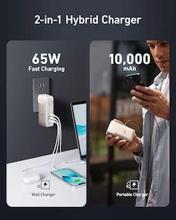 Foto 3 | Power Bank Anker Ganprime Usb-c De 10.000 Mah Y 30 W Con Cargador De Pared De 65 W - Venta Internacional.