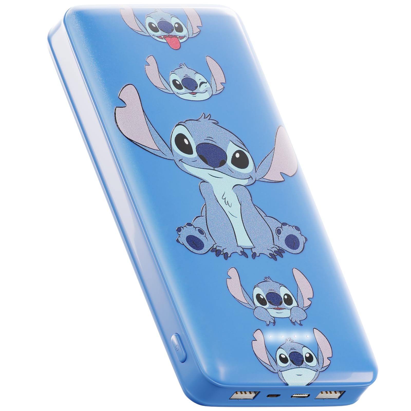 Foto 2 pulgar | Batería Externa Disney Lilo And Stitch De 10.000 Mah Con Puerto Usb - Venta Internacional.