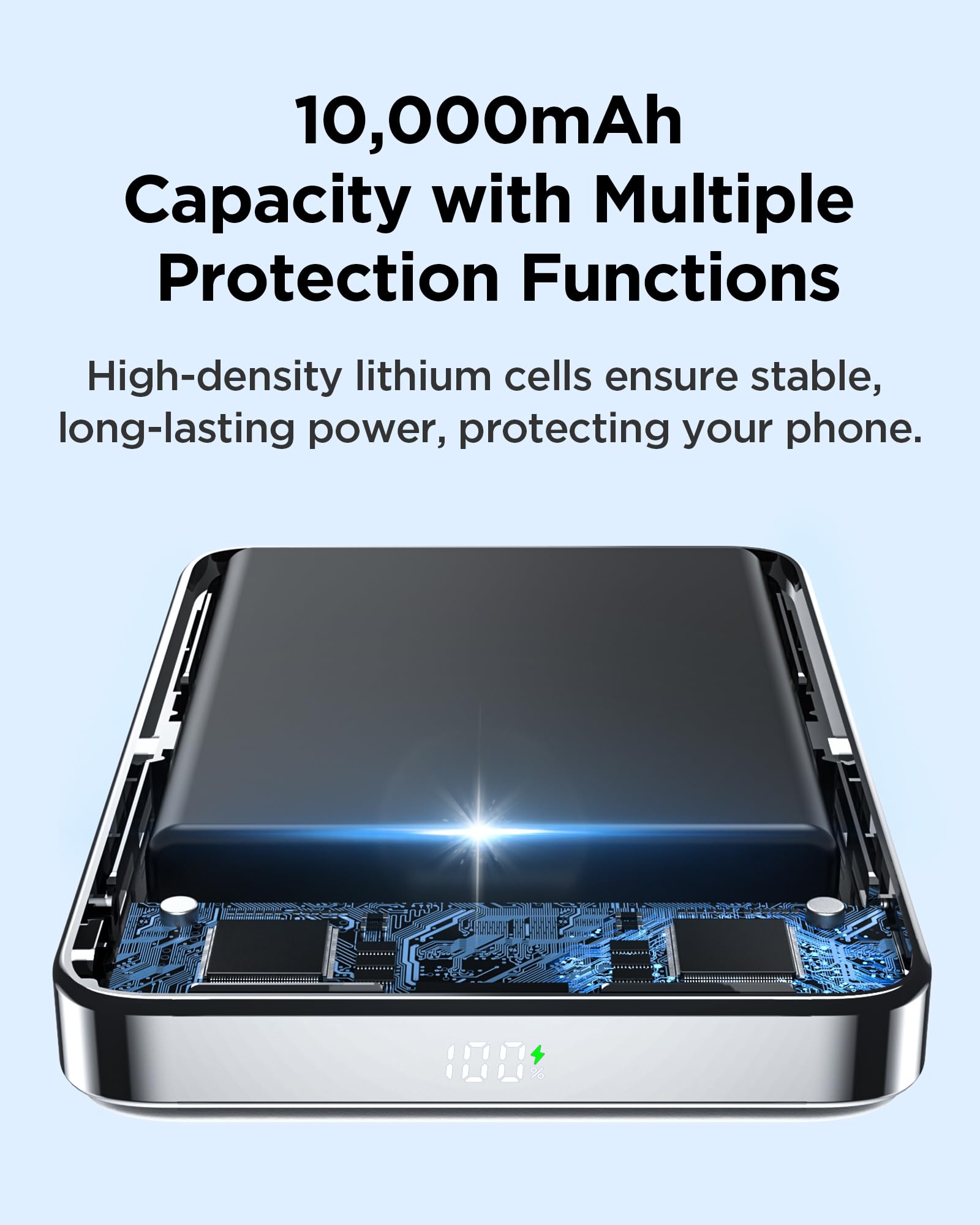 Foto 6 pulgar | Cargador Inalámbrico Power Bank Pisen Mag-safe De 10000 Mah, 30 W Pd - Venta Internacional.