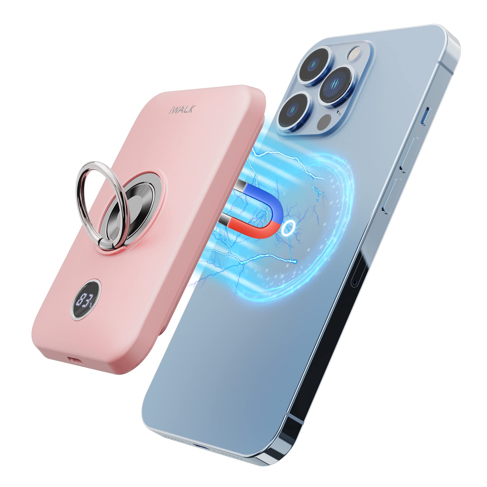 Foto 2 pulgar | Cargador Inalámbrico Magnético Power Bank Iwalk De 6000 Mah Para Iphone - Venta Internacional.