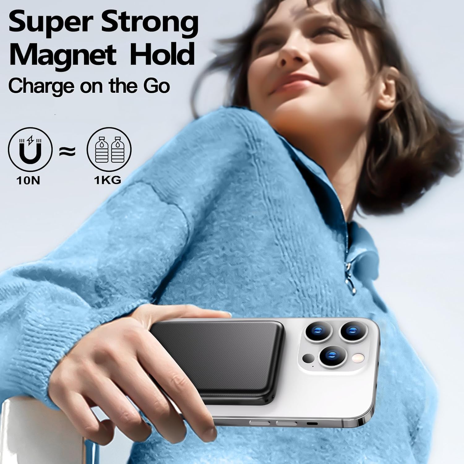Foto 7 pulgar | Cargador Portátil Inalámbrico Kurdene Ultra Slim 5000mah - Venta Internacional.