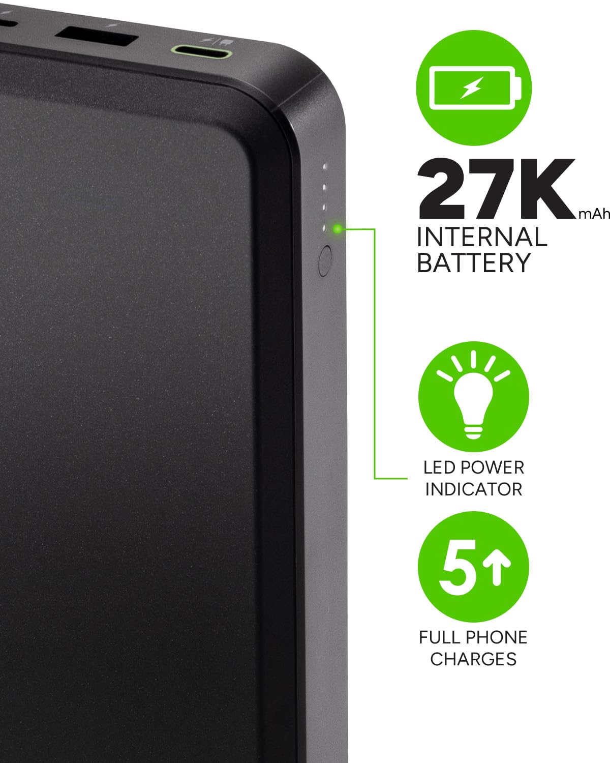 Foto 3 pulgar | Banco De Energía Portátil Mophie Powerstation Laptop Prime27 27000 Mah - Venta Internacional.