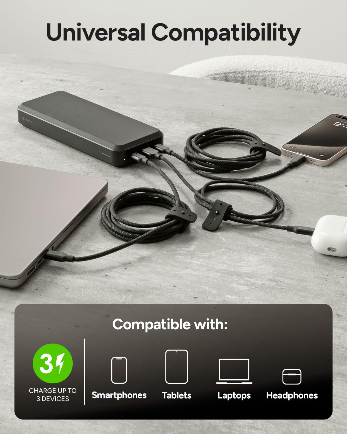 Foto 4 | Banco De Energía Portátil Mophie Powerstation Laptop Prime27 27000 Mah - Venta Internacional.