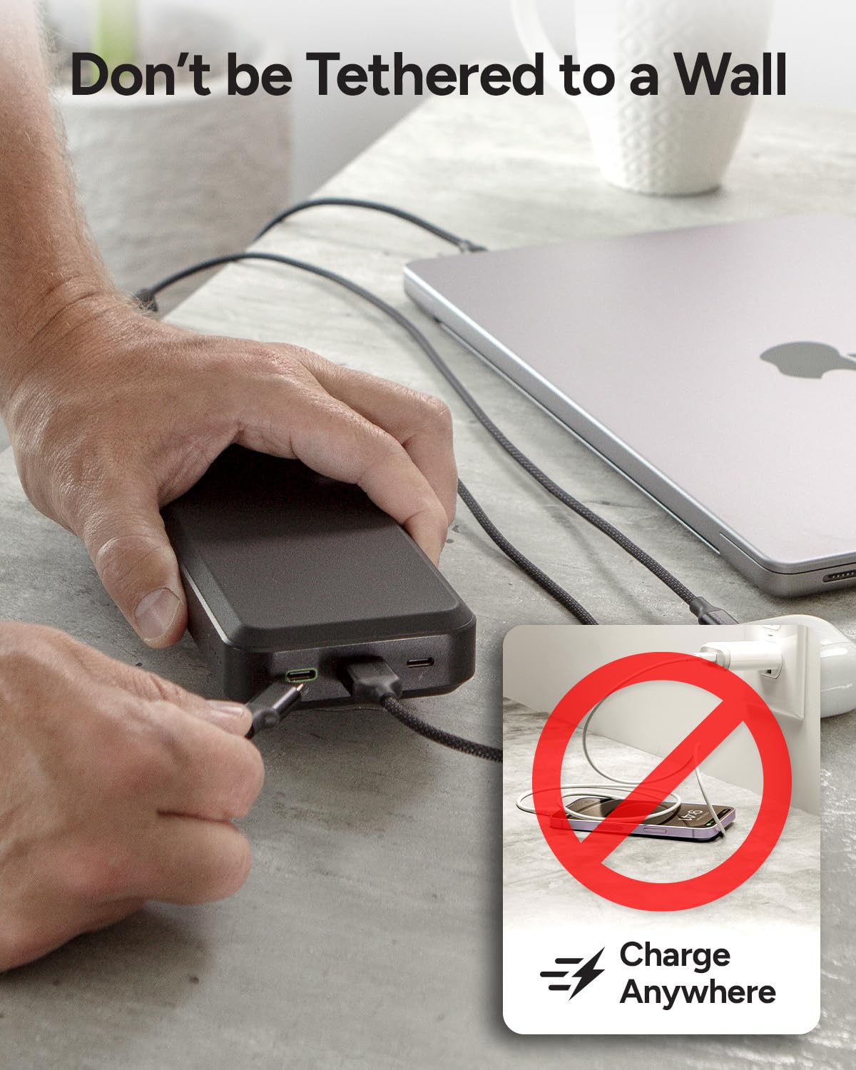 Foto 5 | Banco De Energía Portátil Mophie Powerstation Laptop Prime27 27000 Mah - Venta Internacional.