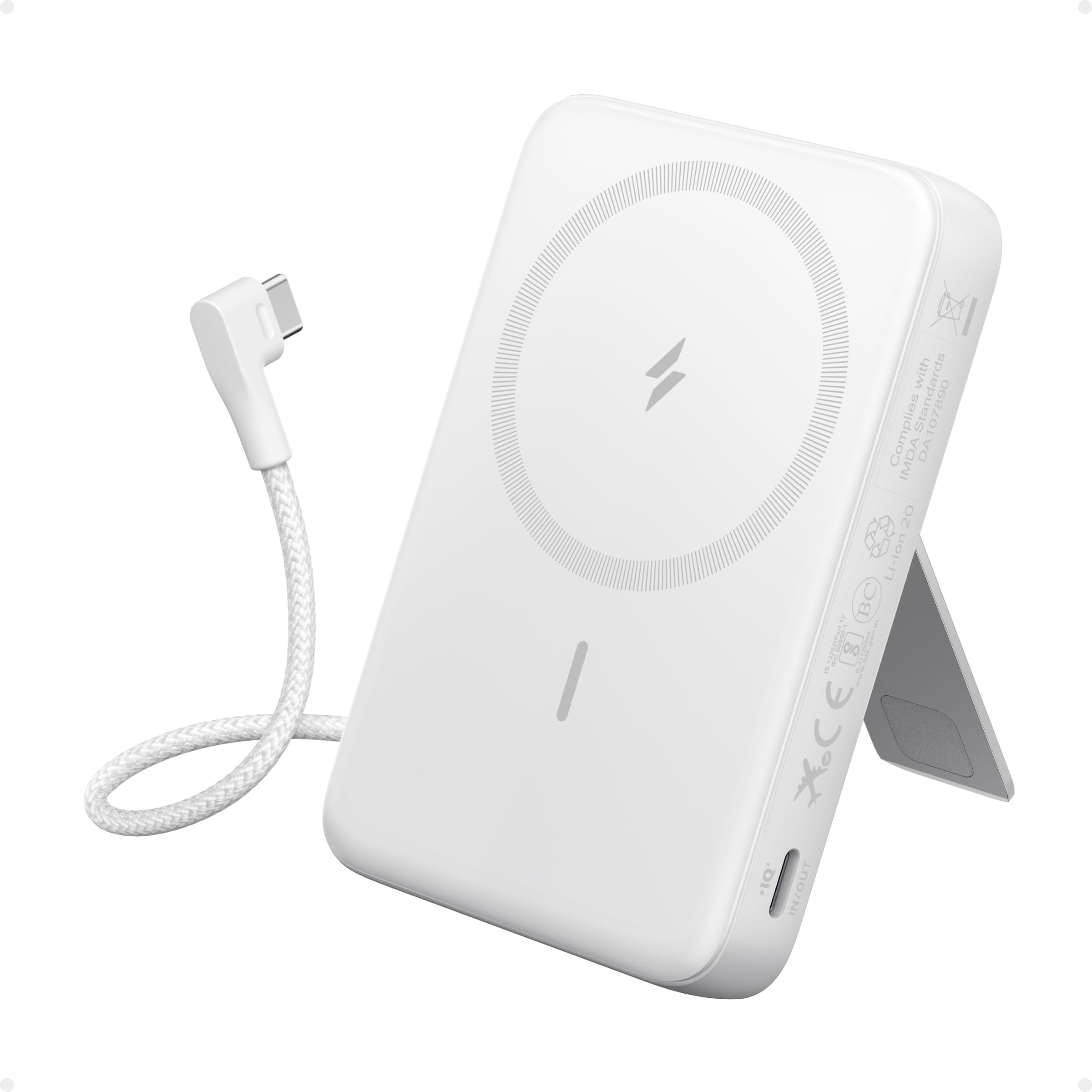 Foto 2 pulgar | Batería Externa Anker Zolo Magnetic De 10.000 Mah Con Carga Rápida De 30 W - Venta Internacional.