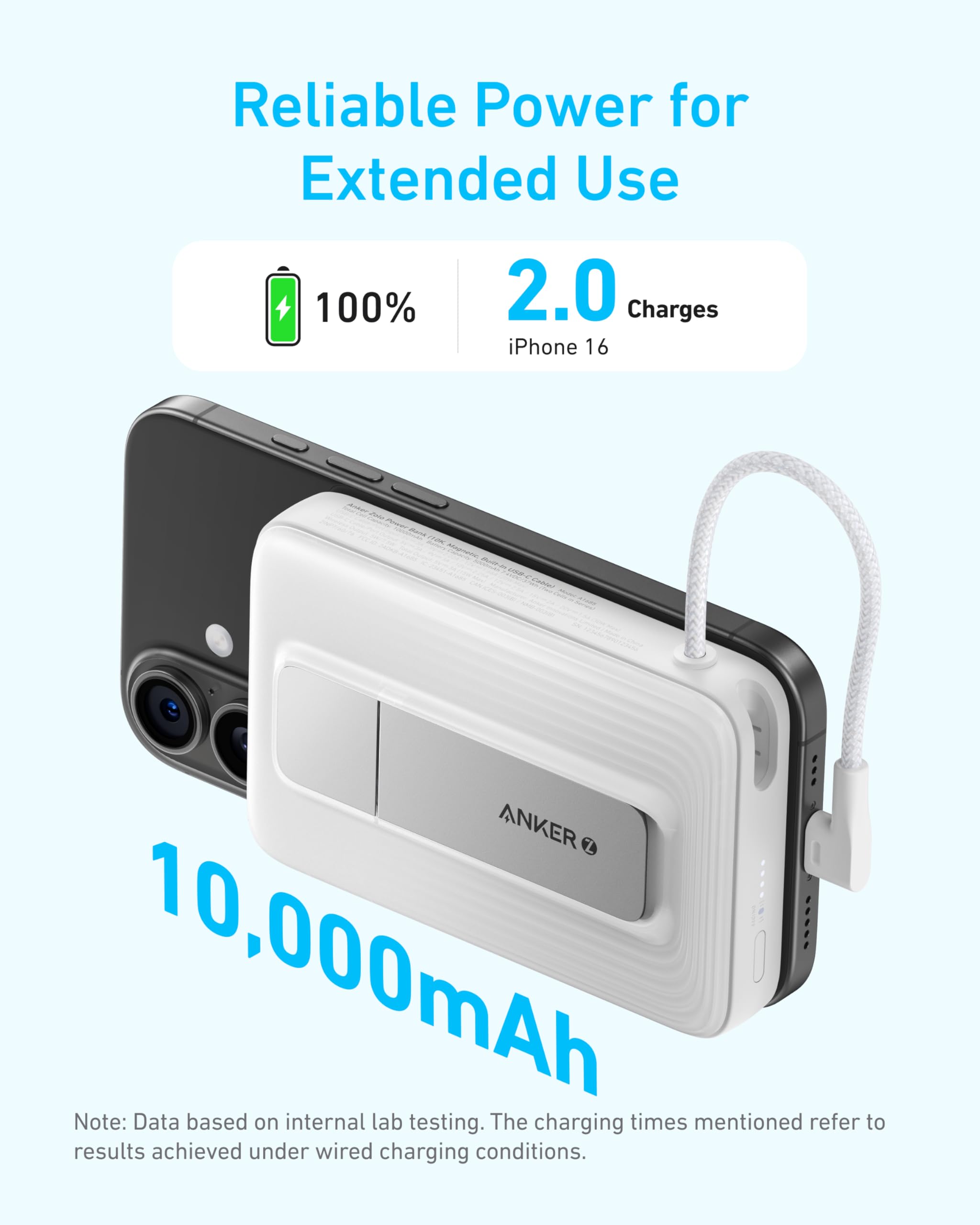 Foto 4 pulgar | Batería Externa Anker Zolo Magnetic De 10.000 Mah Con Carga Rápida De 30 W - Venta Internacional.