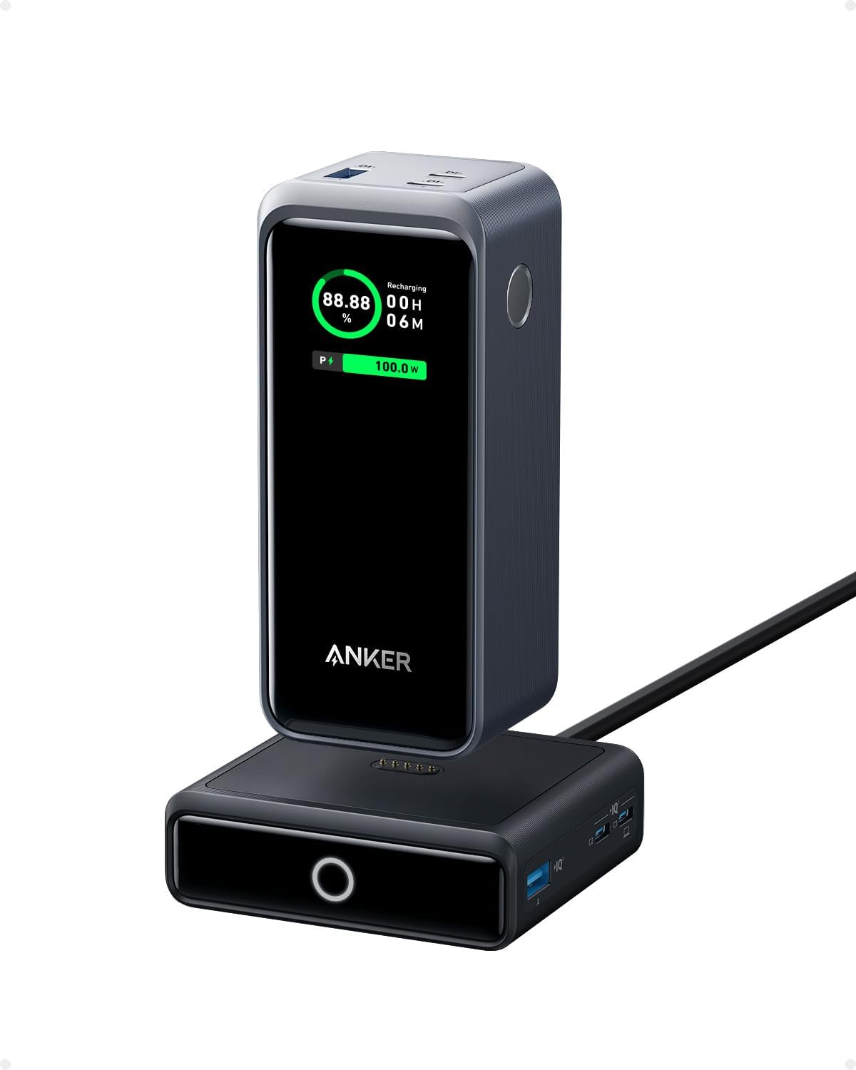 Power Bank Anker Prime De 200 W, 20 000 Mah Con Base De Carga De 100 W - Venta Internacional.