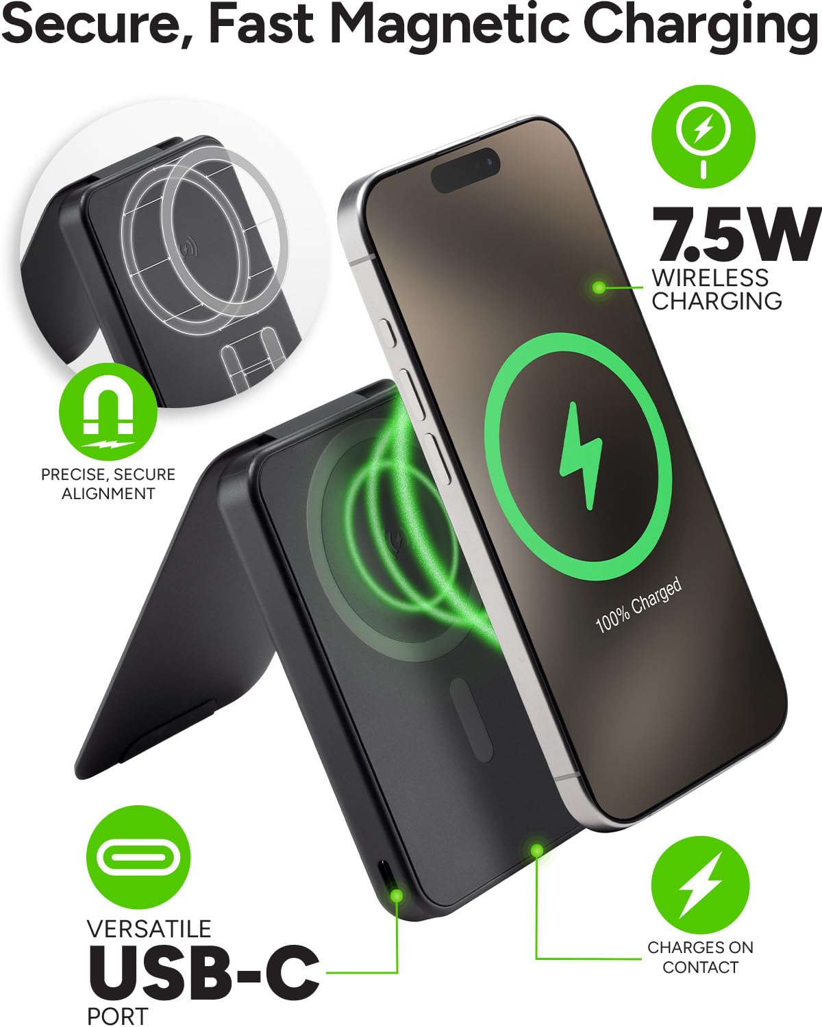 Foto 2 | Cargador Portátil Mophie Snap+ Juice Pack Mini 5000 Mah - Venta Internacional.