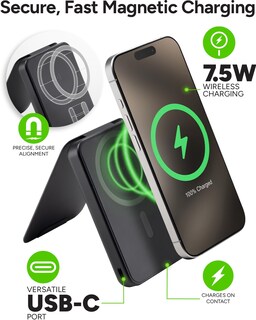 Foto 2 | Cargador Portátil Mophie Snap+ Juice Pack Mini 5000 Mah - Venta Internacional.