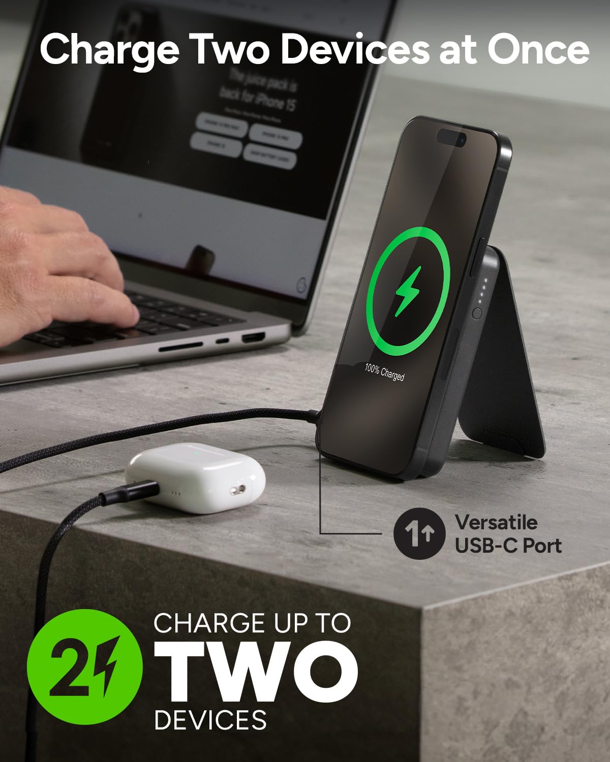 Foto 5 | Cargador Portátil Mophie Snap+ Juice Pack Mini 5000 Mah - Venta Internacional.