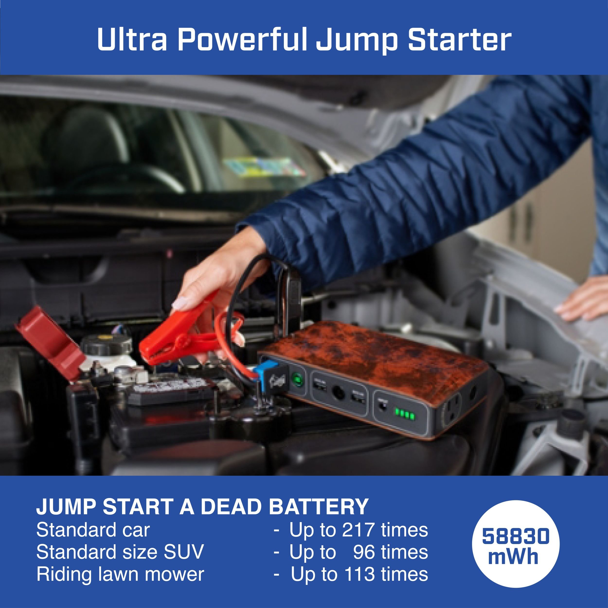 Foto 4 pulgar | Cargador Portátil Para Coche Jump Starter Halo Bolt Acdc 58830 - Venta Internacional.