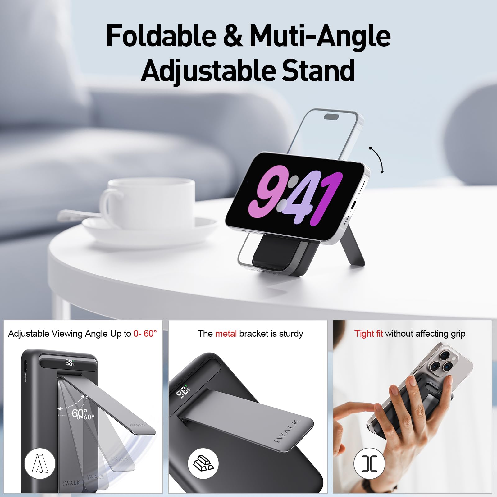 Foto 4 pulgar | Power Bank Iwalk Magnetic De 10000 Mah Con Carga Inalámbrica De 15 W - Venta Internacional.