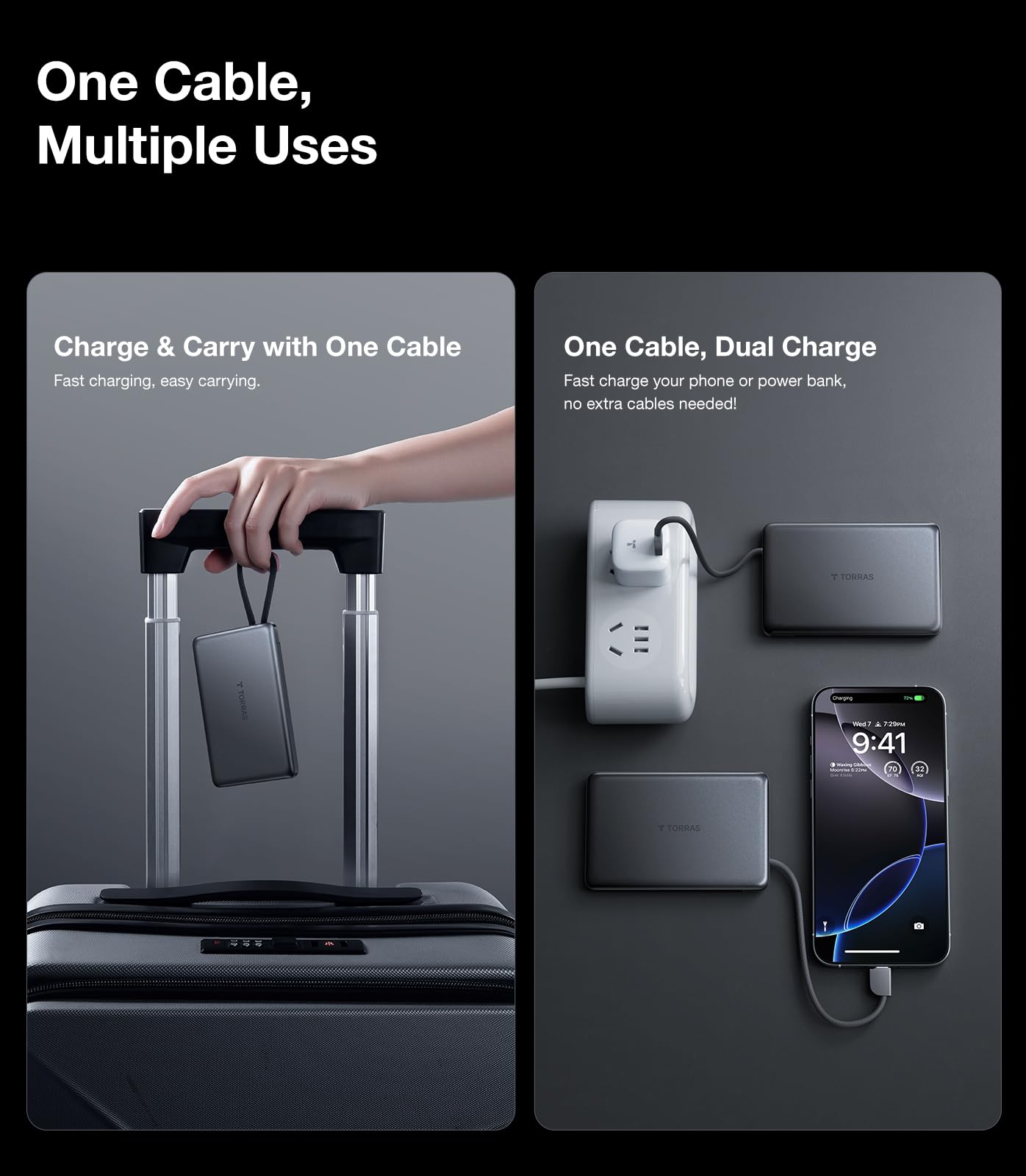 Foto 5 pulgar | Batería Externa Torras Ultradelgada De 10.000 Mah Con Usb-c De 22,5 W Fast - Venta Internacional.