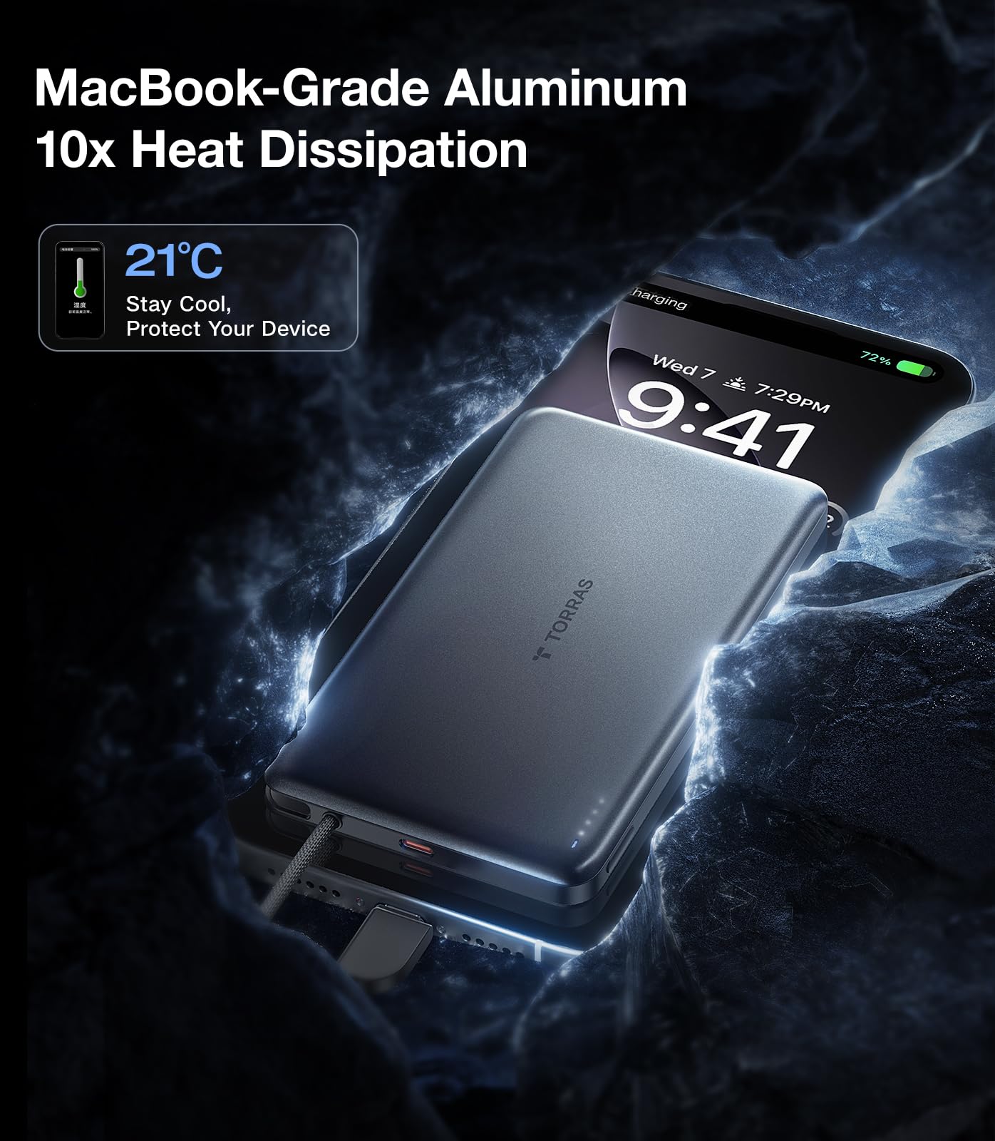 Foto 5 | Batería Externa Torras Ultradelgada De 10.000 Mah Con Usb-c De 22,5 W Fast - Venta Internacional.