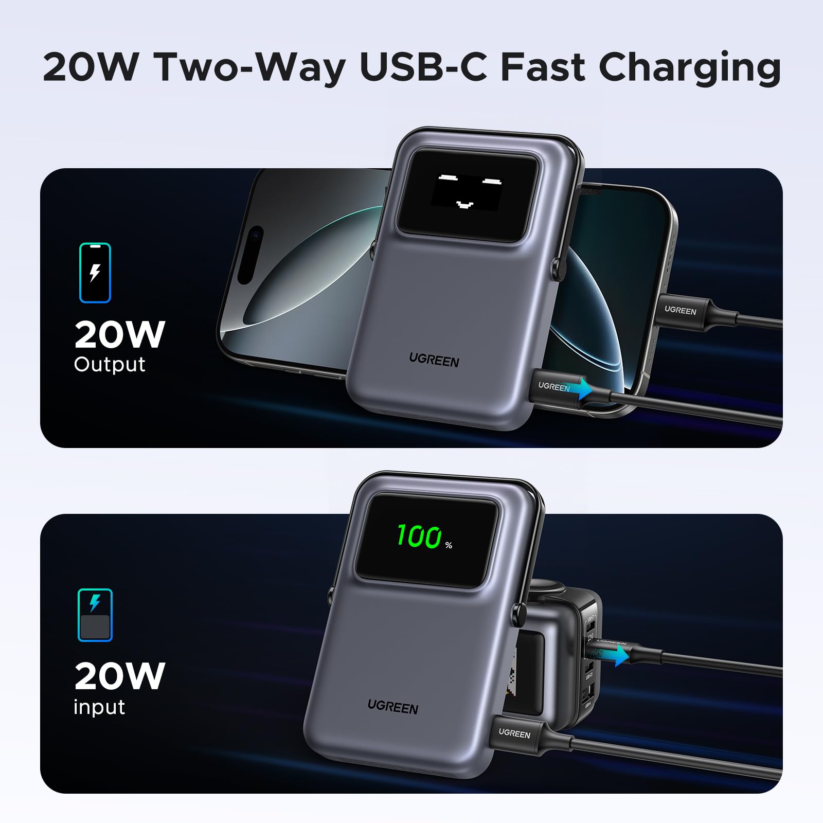 Foto 4 pulgar | Cargador Portátil Ugreen Uno Magsafe 10000 Mah Para Iphone - Venta Internacional.