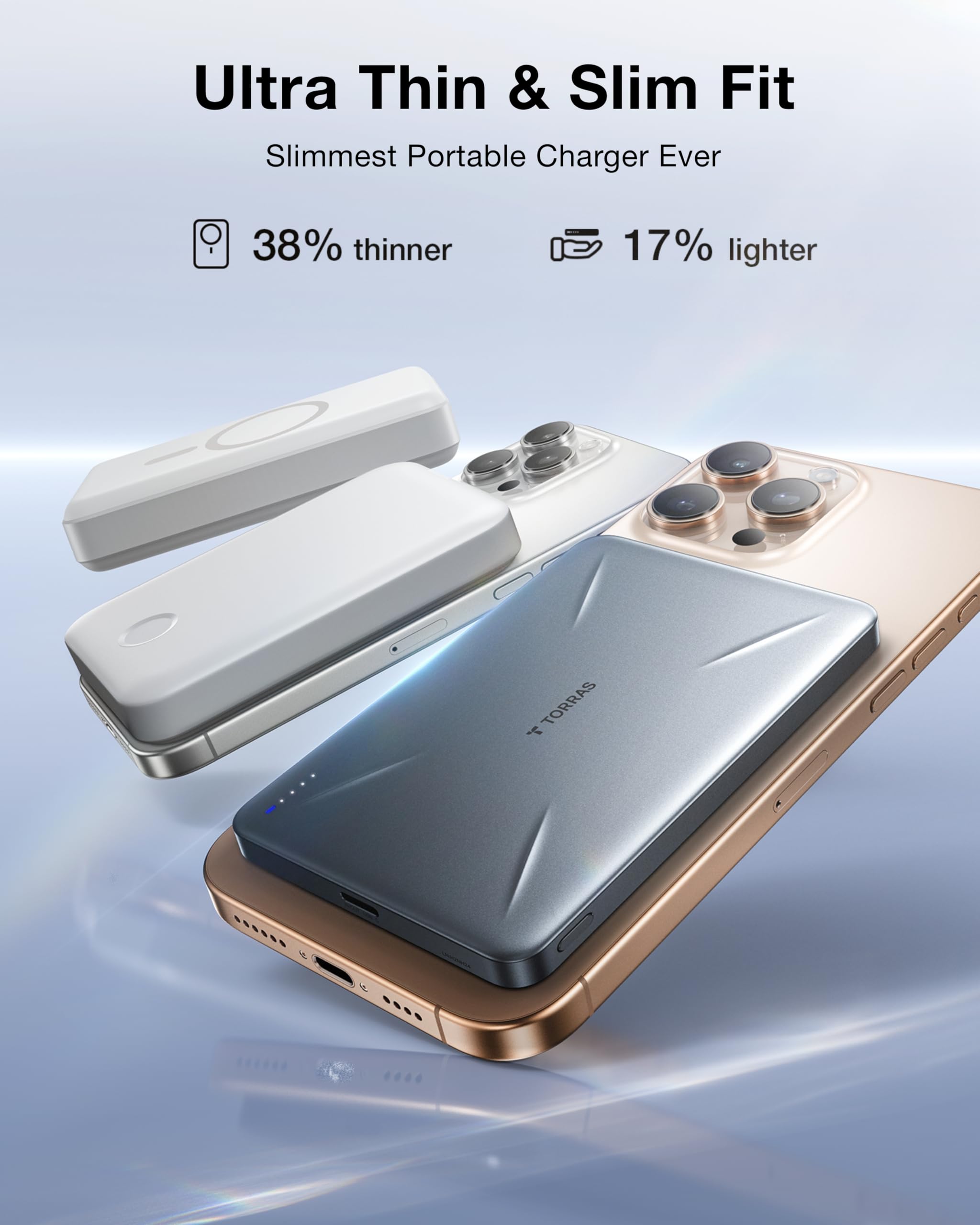 Foto 2 | Cargador Portátil Torras Slatemag De 5.000 Mah Para Iphone - Venta Internacional.