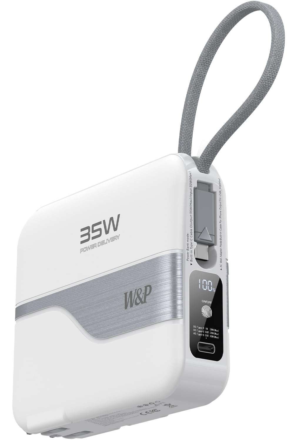 Cargador Power Bank W&p 4 En 1 De Carga Rápida De 35 W, 2000 Mah - Venta Internacional.