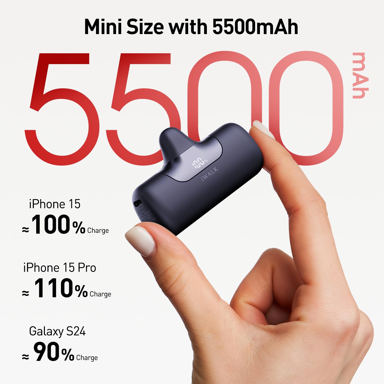 Foto 3 pulgar | Cargador Portátil Iwalk 5500 Mah 22,5 W De Carga Rápida Usb-c - Venta Internacional.