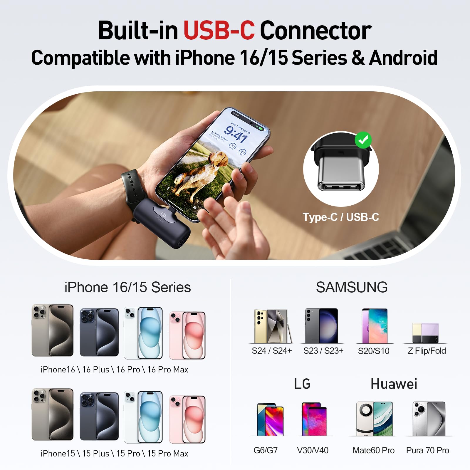 Foto 4 pulgar | Cargador Portátil Iwalk 5500 Mah 22,5 W De Carga Rápida Usb-c - Venta Internacional.