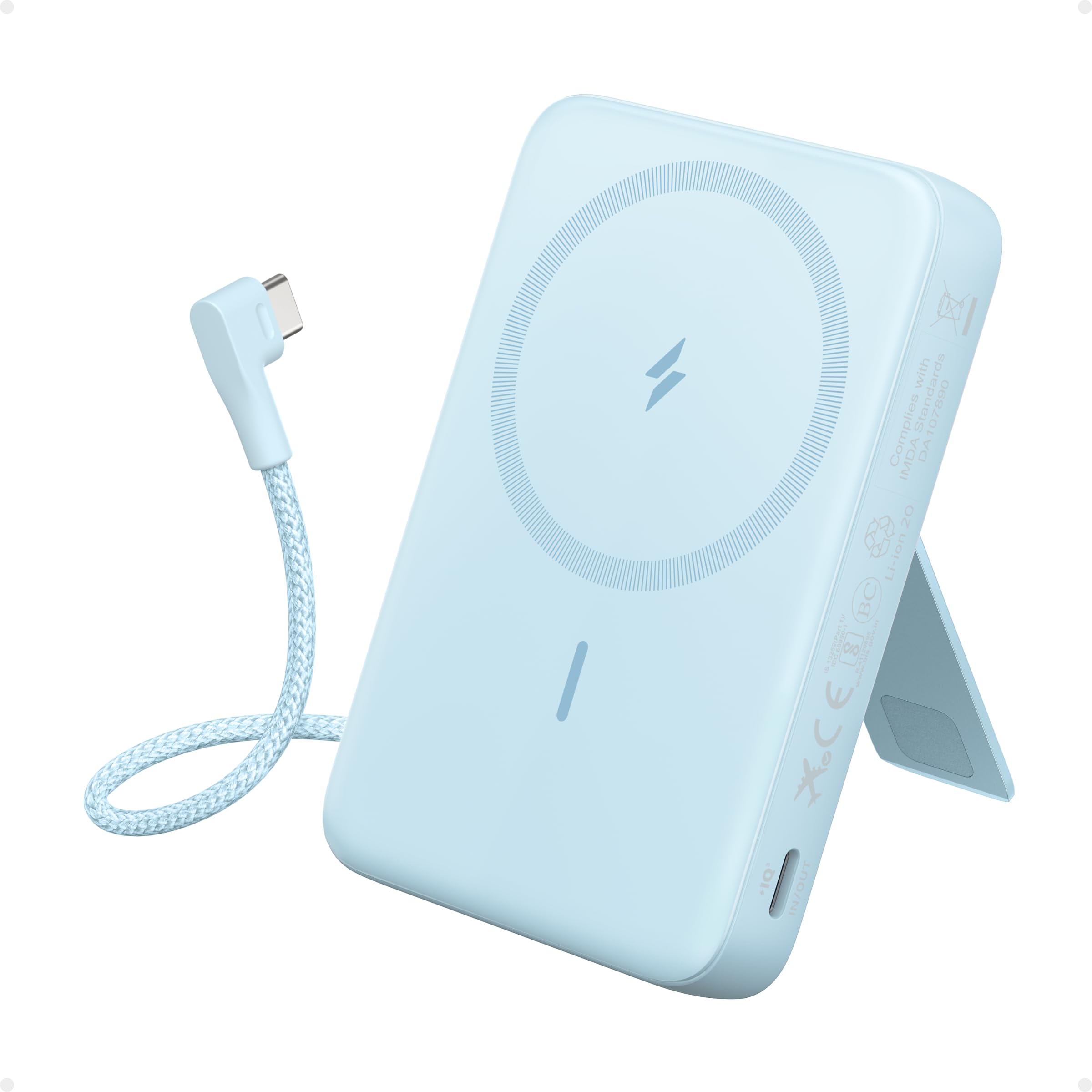 Foto 2 pulgar | Batería Externa Anker Zolo Magnetic De 10.000 Mah Con Carga Rápida De 30 W - Venta Internacional.