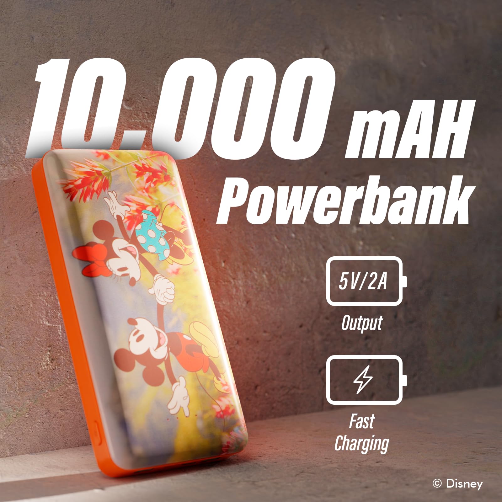Foto 3 pulgar | Batería Externa Disney Mickey Mouse Y Sus Amigos De 10.000 Mah - Venta Internacional.