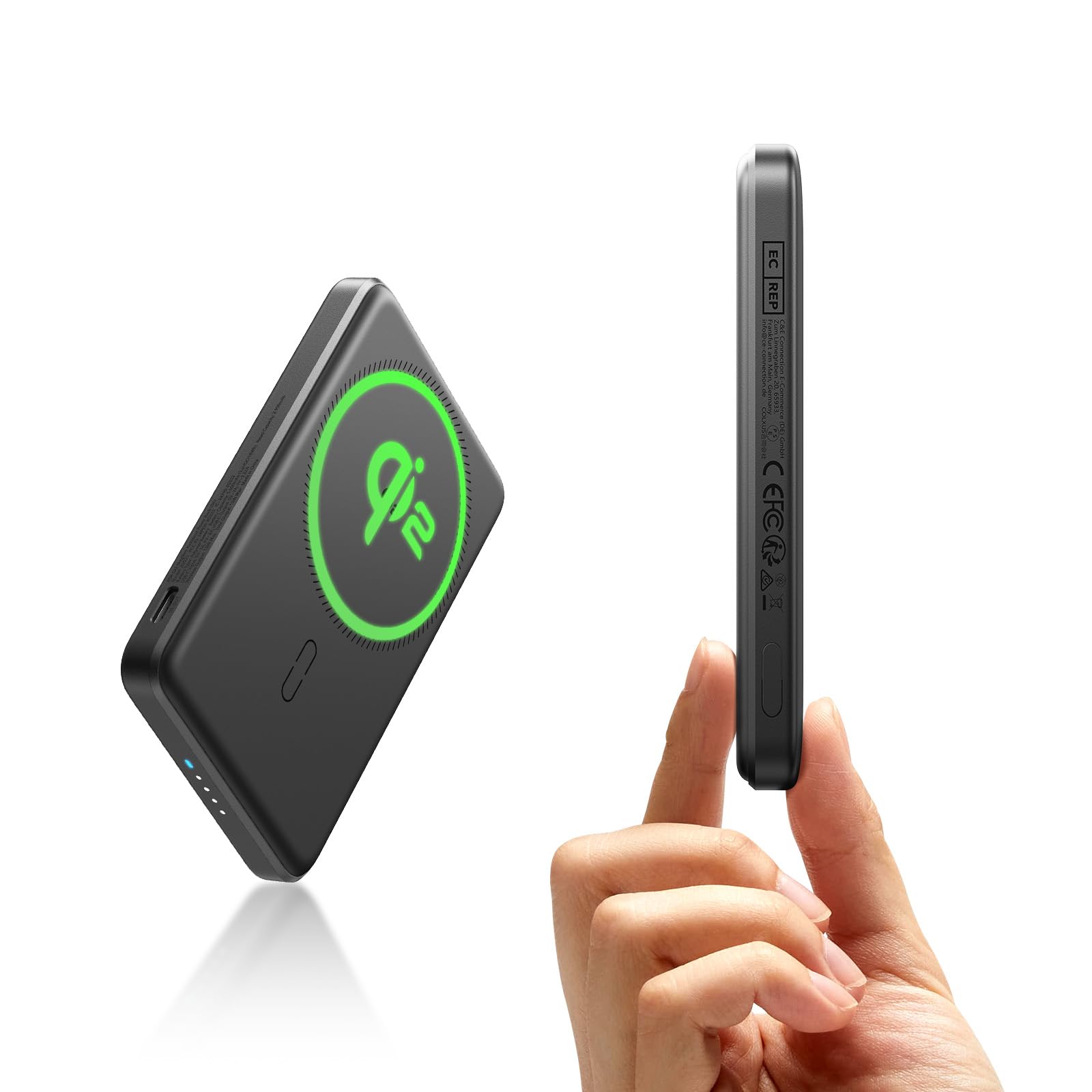 Foto 1 | Paquete De Baterías Esr Qi2 Certificado Magsafe 5000 Mah 15 W Negro - Venta Internacional.