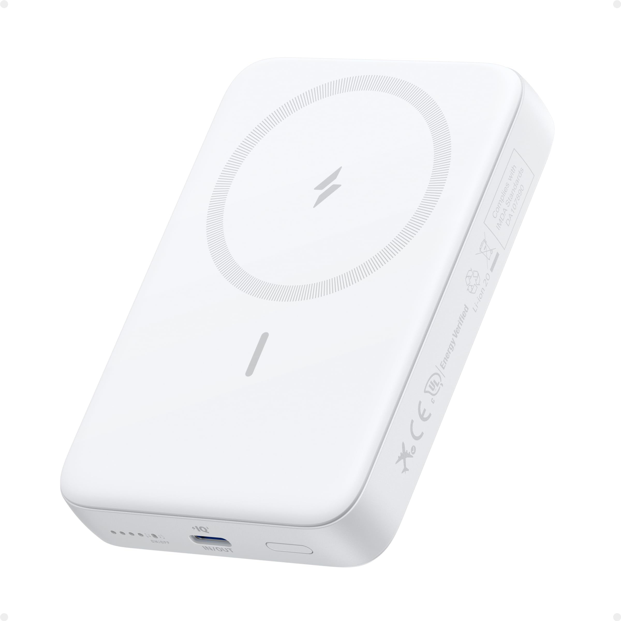 Cargador Inalámbrico Power Bank Anker Zolo Magnetic De 10.000 Mah Y 30 W - Venta Internacional.