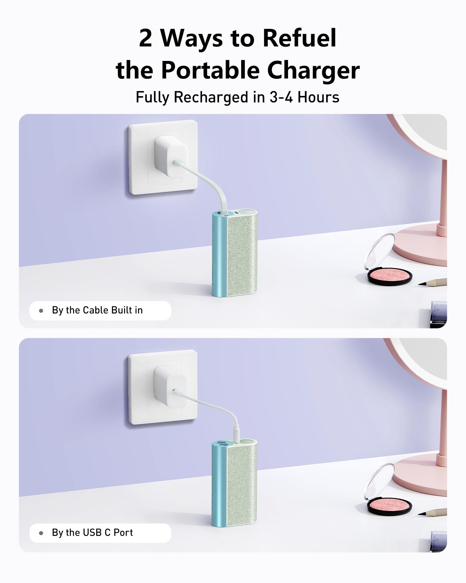 Foto 7 pulgar | Cargador Portátil Compacto Power Bank Veger De 10000 Mah Y 20 W - Venta Internacional.