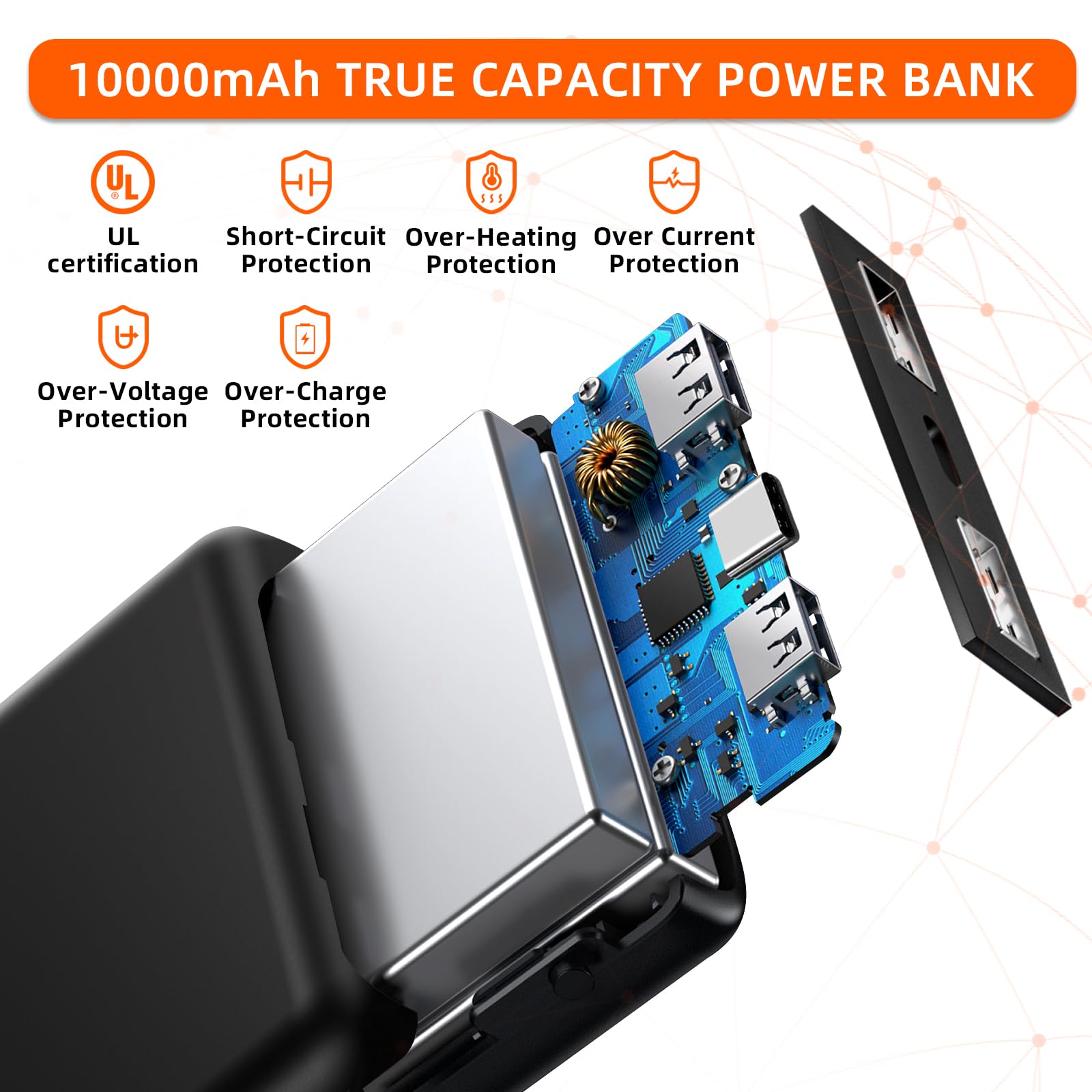 Foto 5 pulgar | Power Bank Qtree Intelligence, 10000 Mah, 5 V, 2,4 A X2, Para Ropa Con Calefacción - Venta Internacional.