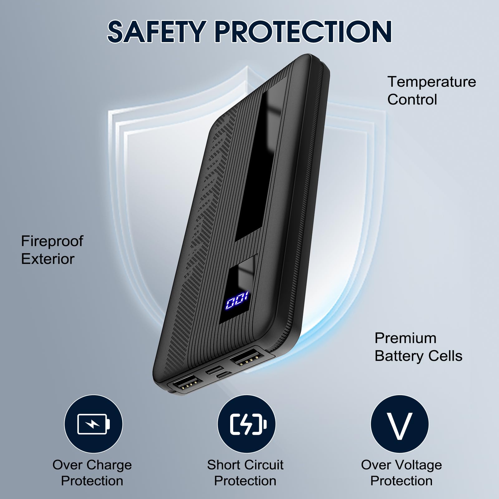 Foto 5 | Cargador Portátil Dbasne De 10000 Mah Power Bank De Carga Rápida - Venta Internacional.