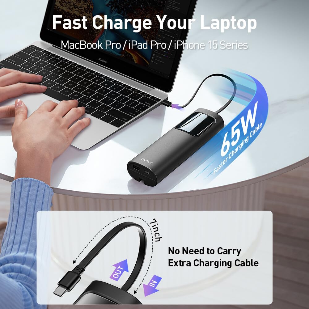 Foto 4 pulgar | Cargador Portátil Iwalk 20000mah 65w Power Bank De Carga Rápida - Venta Internacional.