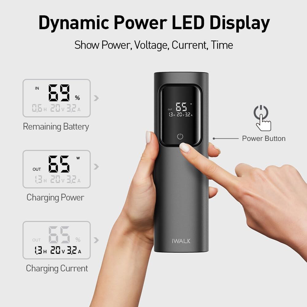 Foto 5 pulgar | Cargador Portátil Iwalk 20000mah 65w Power Bank De Carga Rápida - Venta Internacional.