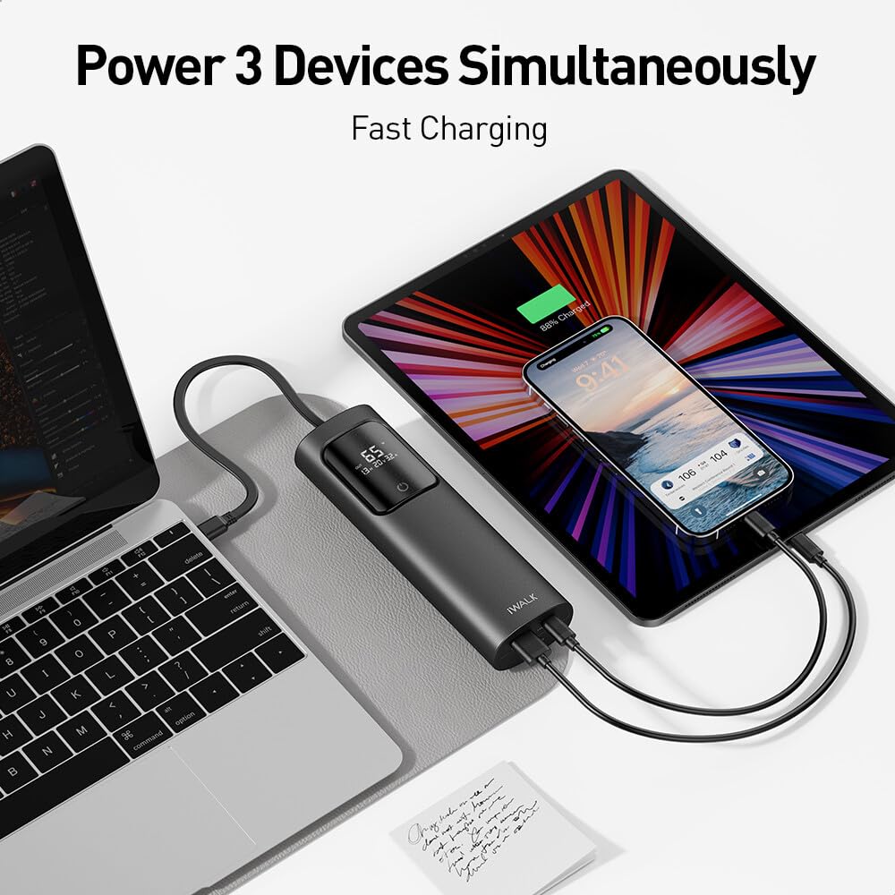 Foto 5 | Cargador Portátil Iwalk 20000mah 65w Power Bank De Carga Rápida - Venta Internacional.