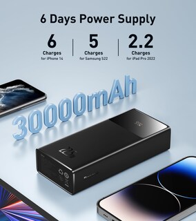 Foto 2 | Cargador Portátil Baseus Power Bank De 3000 Mah De 22,5 W Con 4 Puertos - Venta Internacional.