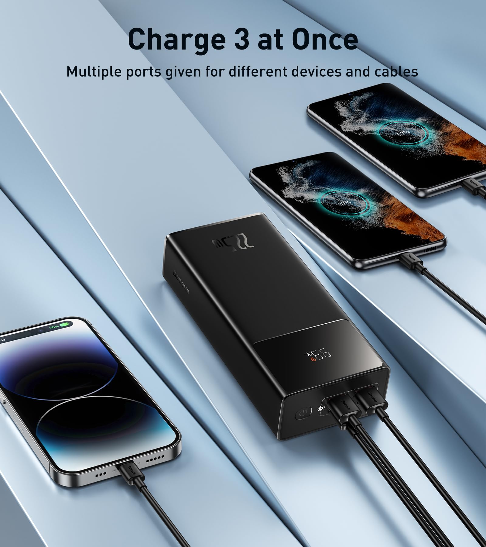 Foto 6 pulgar | Cargador Portátil Baseus Power Bank De 3000 Mah De 22,5 W Con 4 Puertos - Venta Internacional.