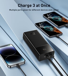 Foto 5 | Cargador Portátil Baseus Power Bank De 3000 Mah De 22,5 W Con 4 Puertos - Venta Internacional.