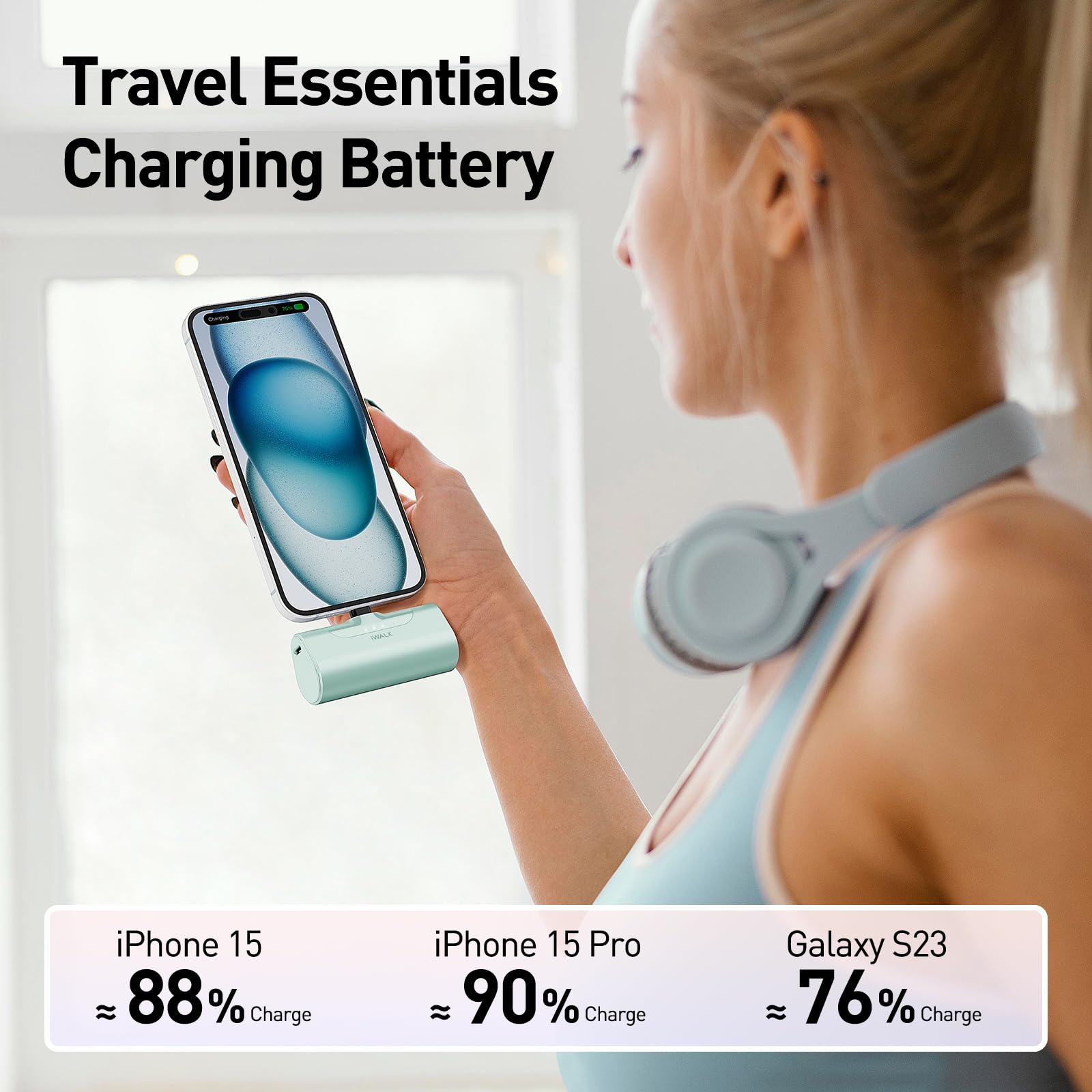 Foto 6 pulgar | Cargador Portátil Iwalk Para Iphone 15 4500 Mah Con Usb-c De 20 W - Venta Internacional.