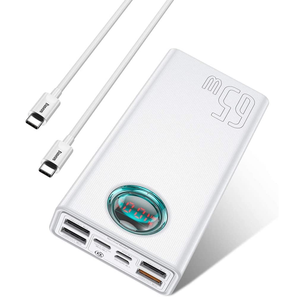 Foto 2 pulgar | Cargador Portátil Power Bank Baseus De 30 000 Mah Y 65 W, Color Blanco - Venta Internacional.
