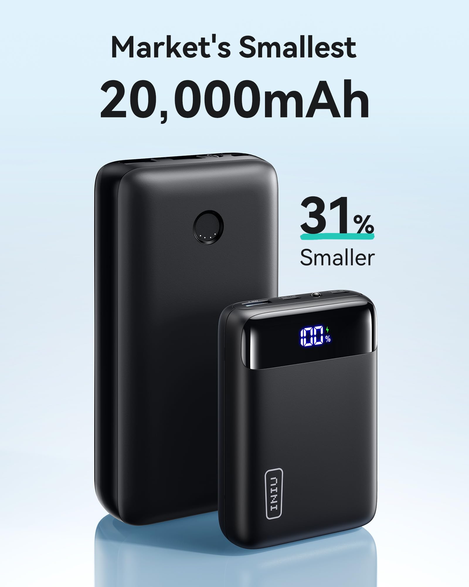 Foto 3 pulgar | Cargador Portátil Iniu 20000mah 22,5 W Usb C Pd 3.0+qc 4.0 - Venta Internacional.