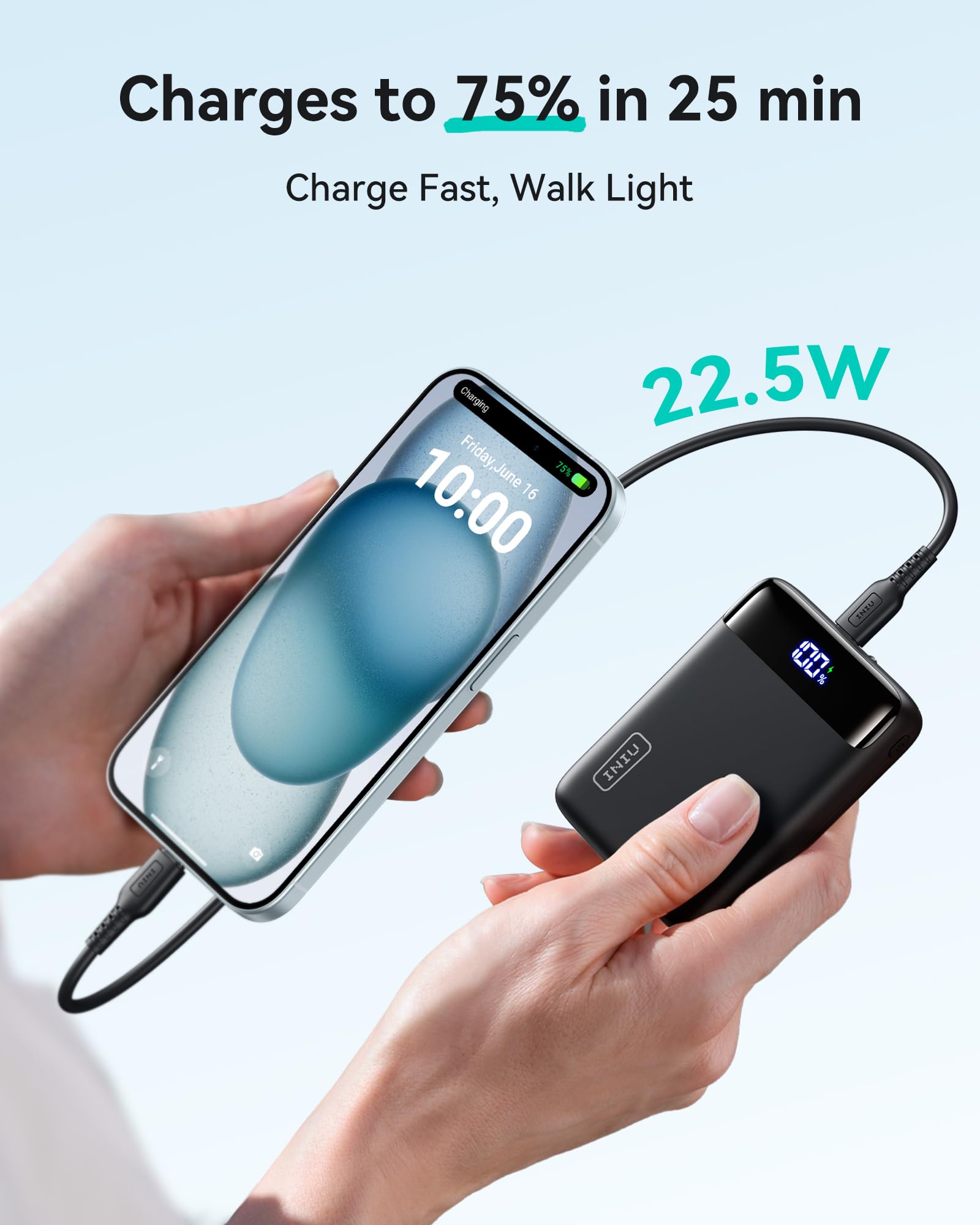 Foto 4 pulgar | Cargador Portátil Iniu 20000mah 22,5 W Usb C Pd 3.0+qc 4.0 - Venta Internacional.