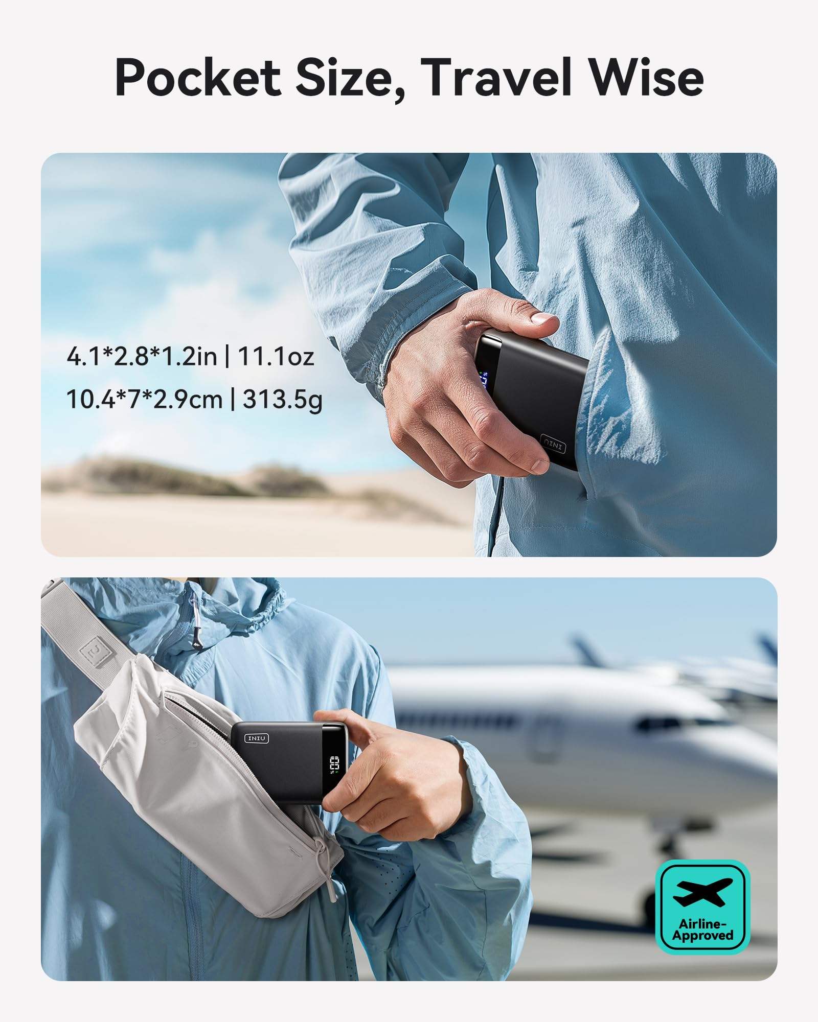 Foto 6 pulgar | Cargador Portátil Iniu 20000mah 22,5 W Usb C Pd 3.0+qc 4.0 - Venta Internacional.