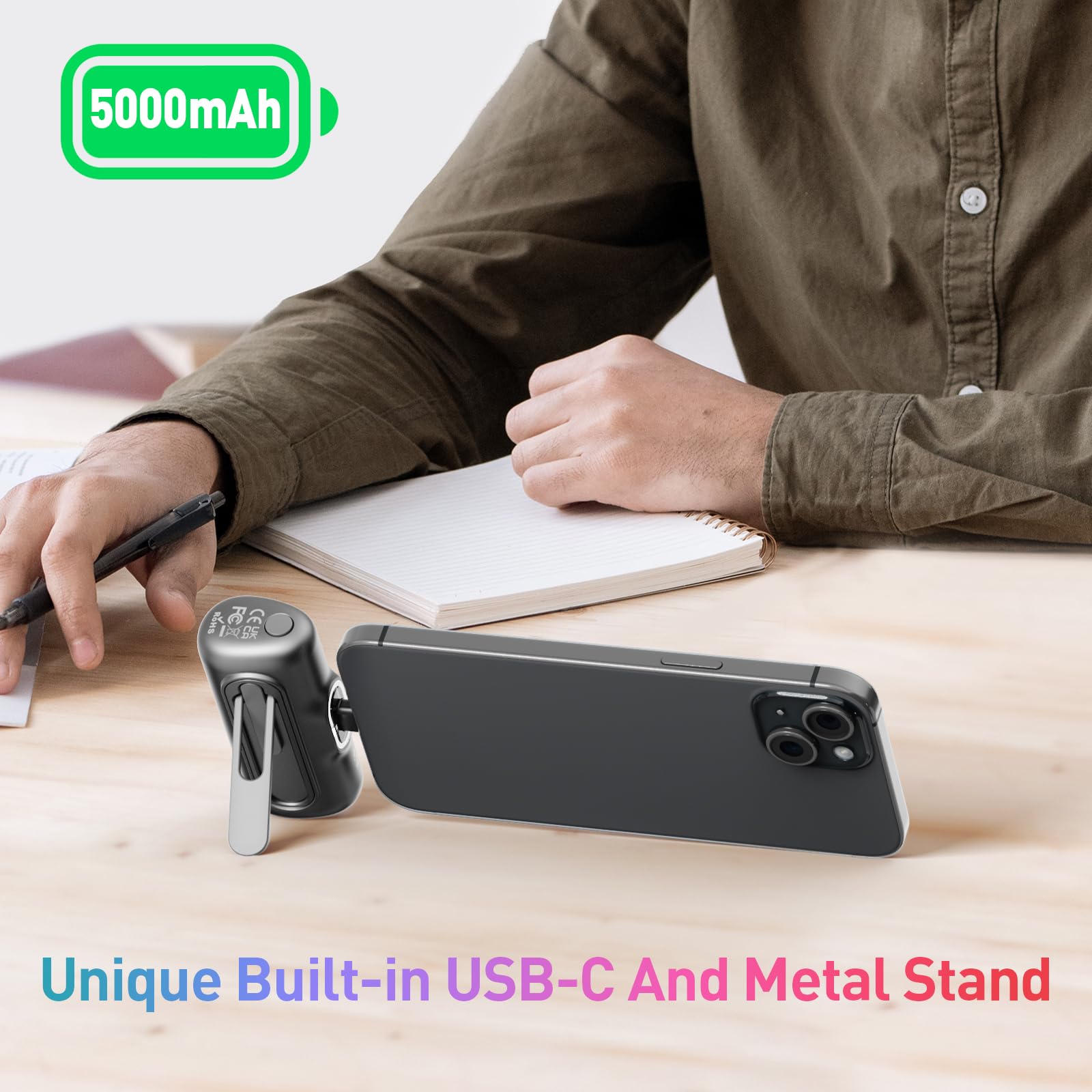 Foto 6 pulgar | Cargador Portátil Iwalk 5000mah 20w Pd De Carga Rápida Usb-c - Venta Internacional.